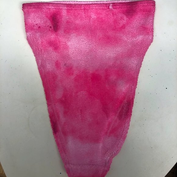 ASOS Swim Ultra High Cut Bikini, Hot Pink Tie Dye, One Size - Picture 5 of 6